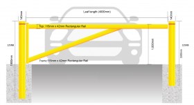 mid-duty swing gate design